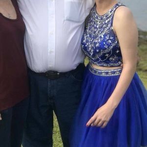 blue homecoming dress
